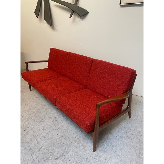 Mid-Century Modern Mid-Century Danish Teak 3-Seater Sofa For Sale - Image 3 of 13