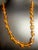 Art Deco 1930s Golden Yellow Amber Bohemian Czech Glass Beaded Necklace For Sale - Image 3 of 9