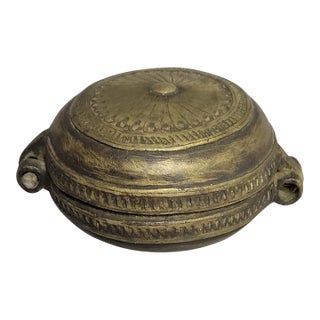 Antique Bronze Lime Container for Betel Chewing, Circa 1890–1910 For Sale