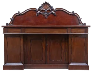 19th Century William Iv Carved Mahogany Sideboard, 1835