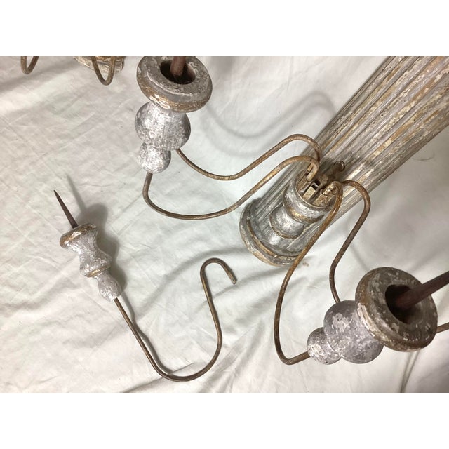 Late 20th Century Late 20th Century Wonderful Pair Pilaster Wall Candelabra by Aiden Gray 38 1/2” Tall For Sale - Image 5 of 11