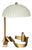 Art Deco Style Handcrafted Wrought Iron Desk Lamp, 1980s For Sale