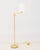 Early 21st Century Modern Polished Brass Adjustable Floor Lamps, Pair For Sale - Image 5 of 8