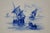 Late 18th Century Antique Dutch Delft Cobalt Blue Nautical Maritime Rowboat Sailboats Ship Tile 6" For Sale - Image 5 of 11