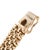 Vintage 14k Yellow Gold 0.86ct Diamond Solitaire Mesh Chocker Pendant Necklace For Sale In Houston - Image 6 of 8