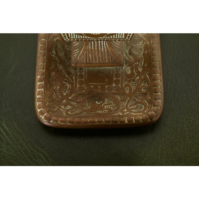 Bronze Marshall Field & Co. Antique Viking Bronze Match Box Holder, Circa 1910 For Sale - Image 8 of 12