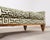 20th C. Art Deco Style Greek Key Velvet and Raffia Settee For Sale - Image 11 of 18