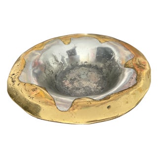 Vintage Fruit Bowl Sculpture in Bronze Aluminum by David Marshall, 1980 For Sale