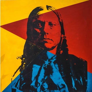 Quanah Parker Painting by Dane Shue For Sale