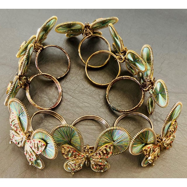 Artfully Chic Late 20th-Century Butterfly-Shaped Napkin Rings - Set of 8 For Sale In Austin - Image 6 of 18
