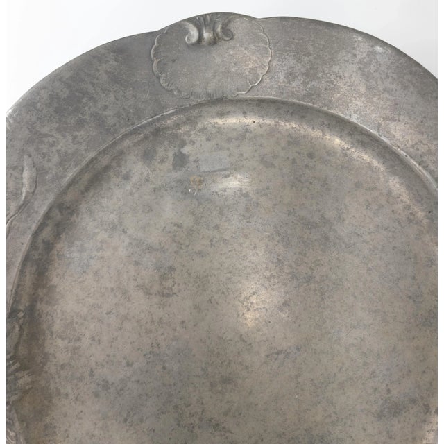 Early 20th Century Art Nouveau Pewter Charger Tray by Kayserzinn For Sale - Image 4 of 8