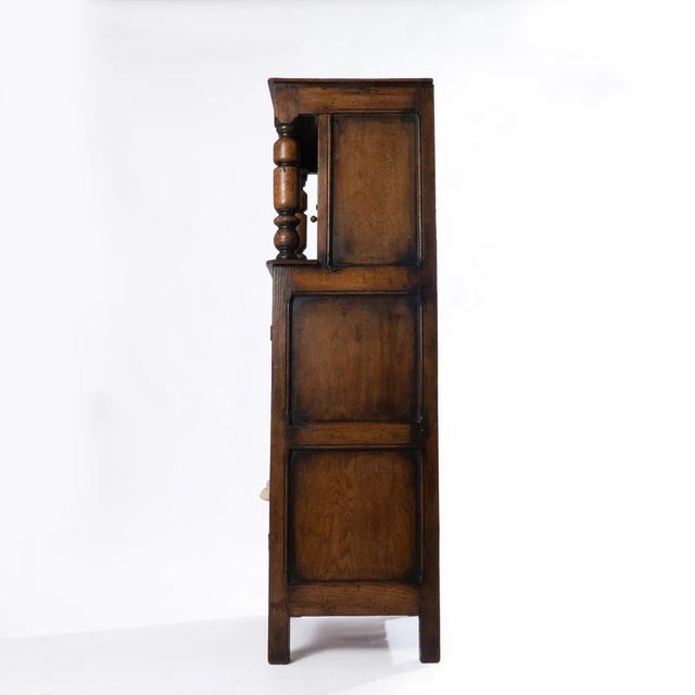 English Ipswich Oak Two Door Cupboard For Sale - Image 10 of 12