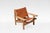 Wood Cognac Leather Model 168 Hunters Lounge Chair by Kurt Østervig for K.P. Møbler, Denmark, 1960s For Sale - Image 7 of 7