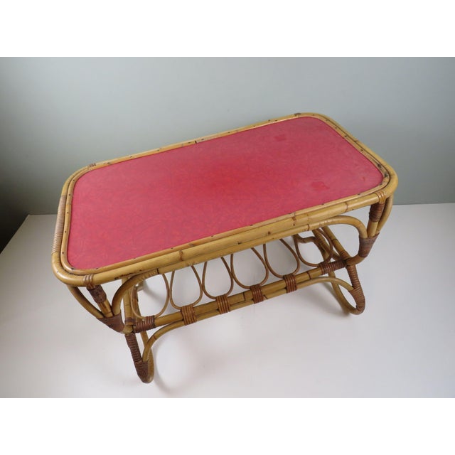 Bamboo Coffee Table by Rohé Noordwolde, 1960s For Sale - Image 10 of 12