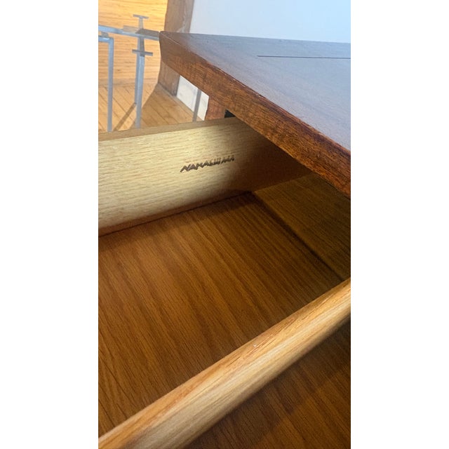 Wood 1950s George Nakashima Dresser in East Indian Laurel Wood For Sale - Image 7 of 8