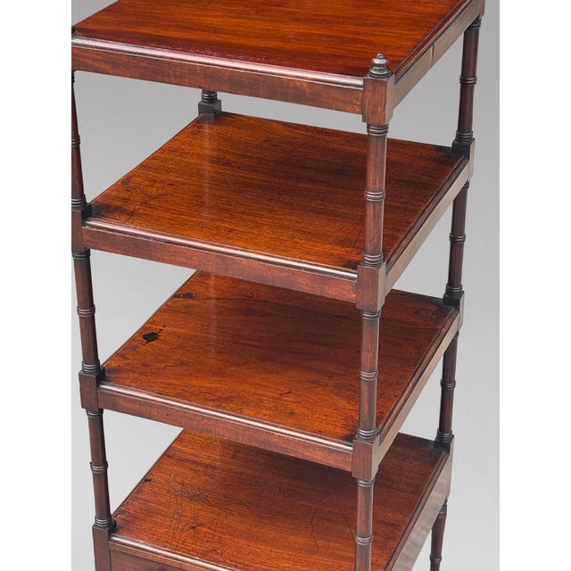 19th Century George III Mahogany Whatnot Music Stand, 1810 For Sale - Image 10 of 13