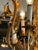 1960s Vintage 1960s Italian Mid Century Hollywood Regency Six Light Gilt Floral Chandelier For Sale - Image 5 of 13