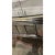 Glass Lillian August Attributed Distressed Mirrored Demilune Console Table For Sale - Image 7 of 10