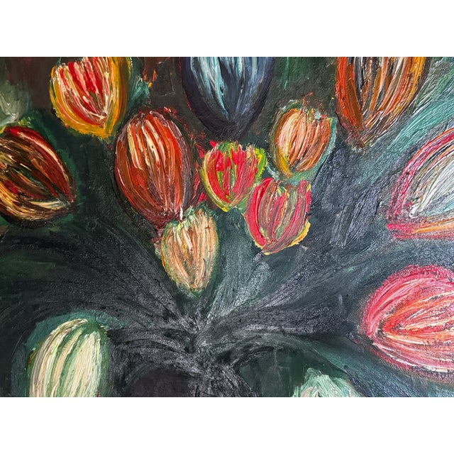 Flowers for My Mom Contemporary Original Oil Painting by Monique Nichols For Sale - Image 4 of 12