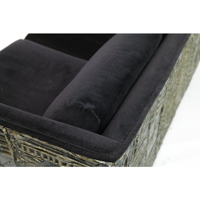 Mid-Century Modern Mid 20th Century Adrian Pearsall Brutalist-Inspired Two-Cushion Sofa Loveseat (2 of 2) For Sale - Image 3 of 12