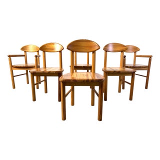 Pine Dining Chairs by Rainer Daumiller for Hirtshals Savvaerk, 1980s, Set of 6 For Sale