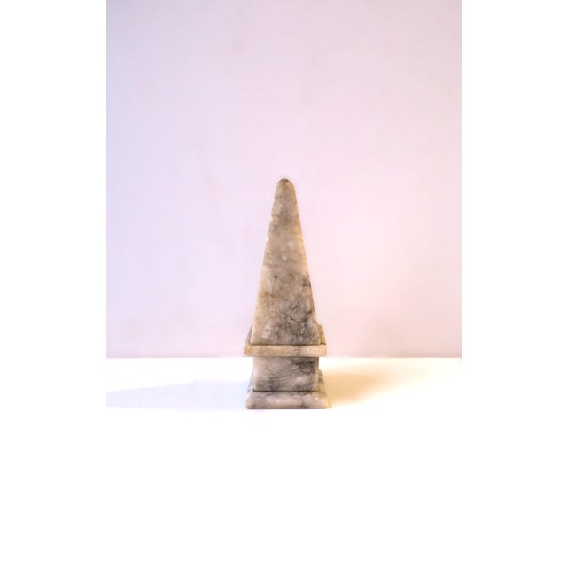 Italian Alabaster Marble Obelisk, Circa Early 20th Century For Sale - Image 12 of 16