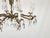 Antique 8 Arm Dark Patina Opulent Brass Cut Lead Glass Crystal Chandelier For Sale - Image 14 of 15