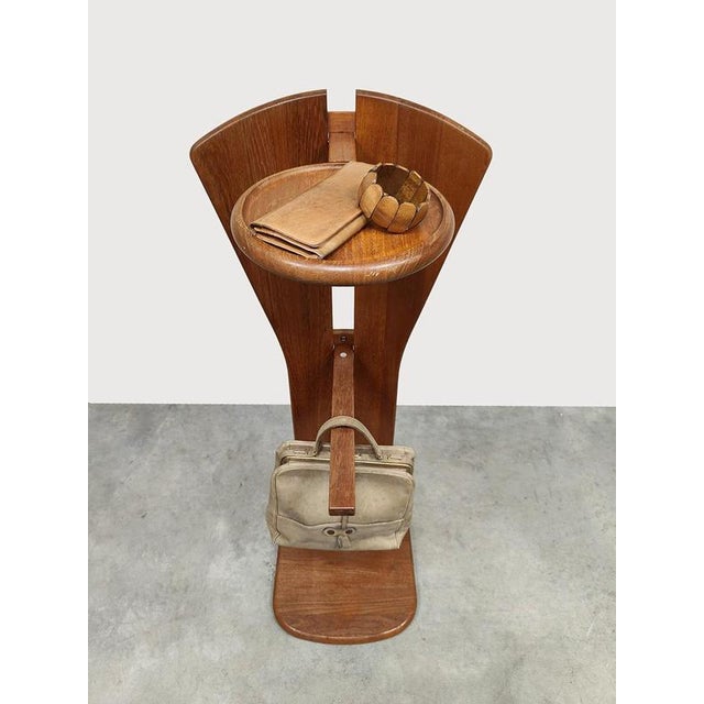 One of a kind! This rare wooden figural valet stand is an absolute eye-catcher. A unique design by Aksel Kjersgaard....