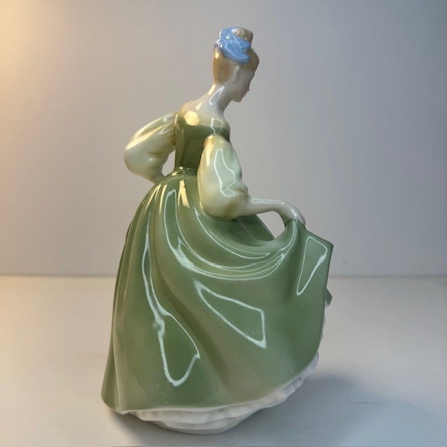 Mid-Century Modern Vintage 1960s Royal Doulton Fair Lady Figurine Hn2193 Bone China England For Sale - Image 3 of 15