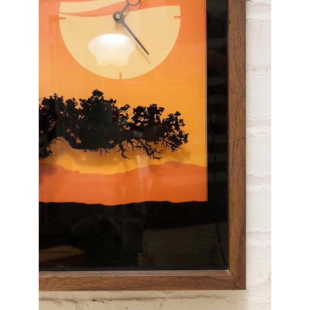 Digital 1970’s 3d Sunset Clock For Sale - Image 7 of 8