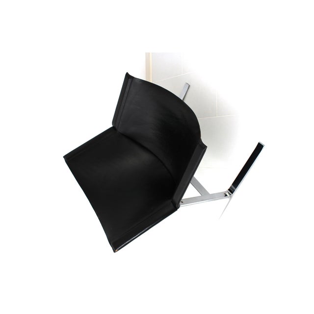 Sling Leather Armchair by Clement Meadmore for Leif Wessman Associates, Inc. N.Y. New York, 1960s For Sale - Image 12 of 18