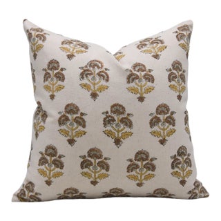 Fabdivine Handmade Block Printed Cushion Cover 16x16 Inch Duck Canvas-Traffic Light For Sale