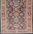 Textile Antique Persian Tabriz Gallery Rug With Large Scale Florals in Medium Blue Field For Sale - Image 7 of 14