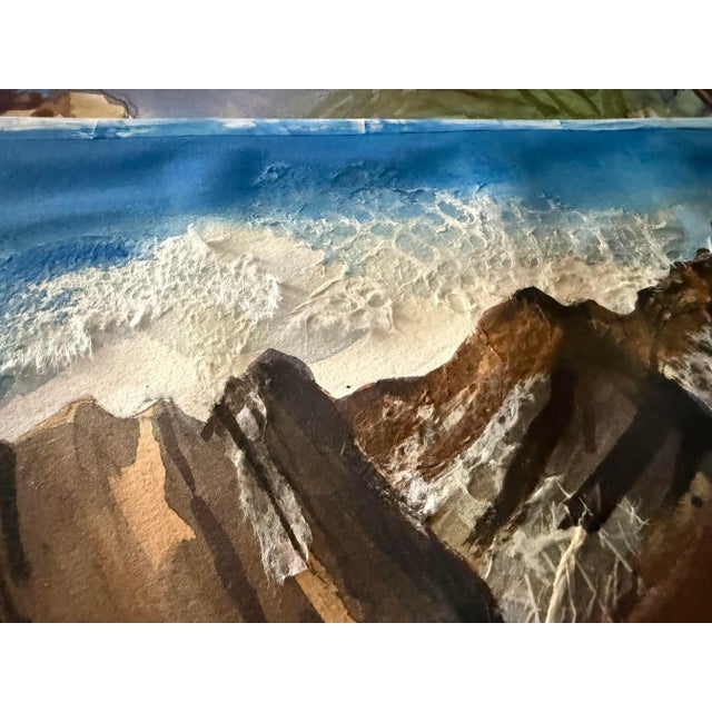 American Robert R. Doty Original Art Watercolor Mixed Media For Sale - Image 3 of 5