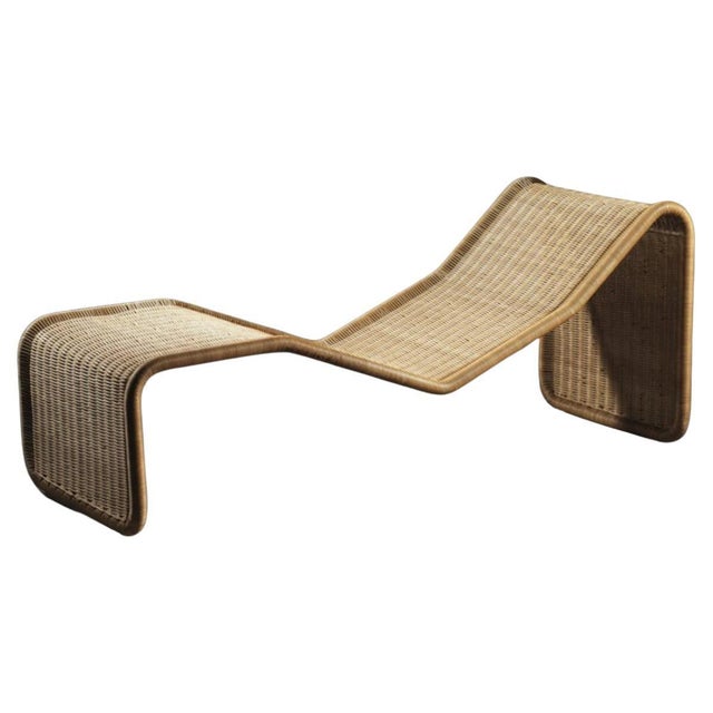 Rattan P3s Lounge Chair attributed to Tito Agnoli for BBB Bonacina, Italy 1960s by Tito Agnoli For Sale - Image 6 of 6