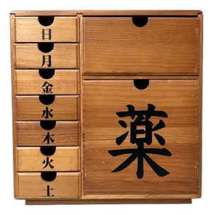 Shōwa Era Medicine Cabinet in Wood, Japan, 1970s