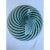 Milky-Green Sphere Swirl Table Lamp in Murano Glass by Simoeng For Sale - Image 3 of 8