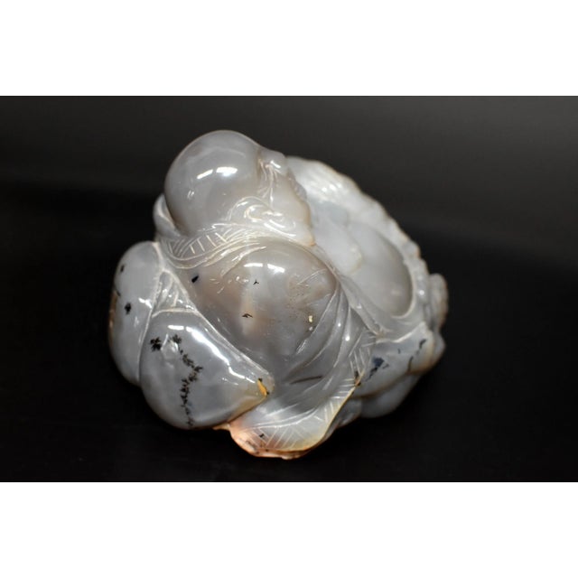 Large Agate Gemstone Happy Buddha For Sale In Los Angeles - Image 6 of 13