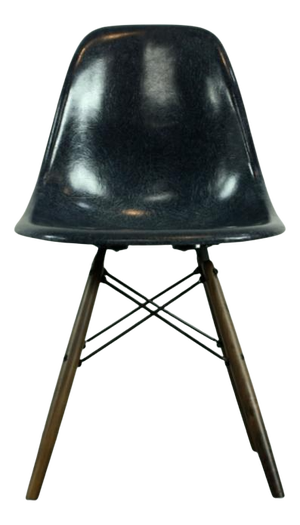 Navy Blue DSW Side Chair by Eames for Herman Miller