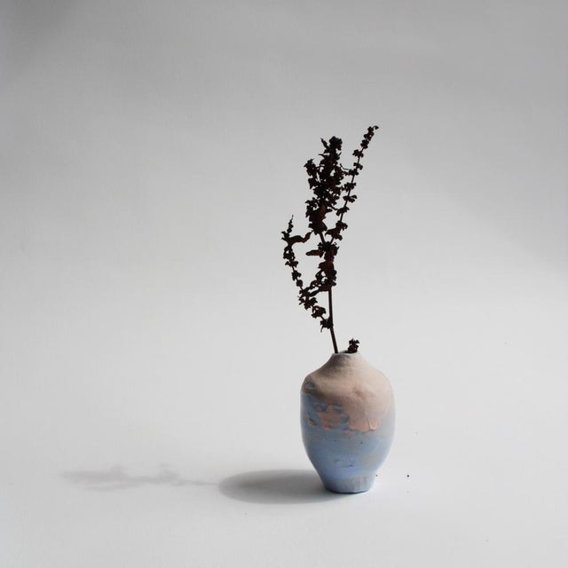 Contemporary Blue Pink Mini Vase by Anja Marschal For Sale - Image 3 of 11