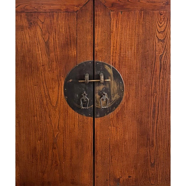 Large Chinese Qing “Wedding Cabinet” - Late 19th Century Elmwood For Sale - Image 4 of 6