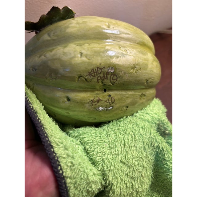 Beautiful Katherine Houston Porcelain Melon Sculpture For Sale - Image 16 of 16