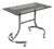 Vintage Italian Space Age Chrome and Smoked Glass Rolling Side Table, 1970s For Sale