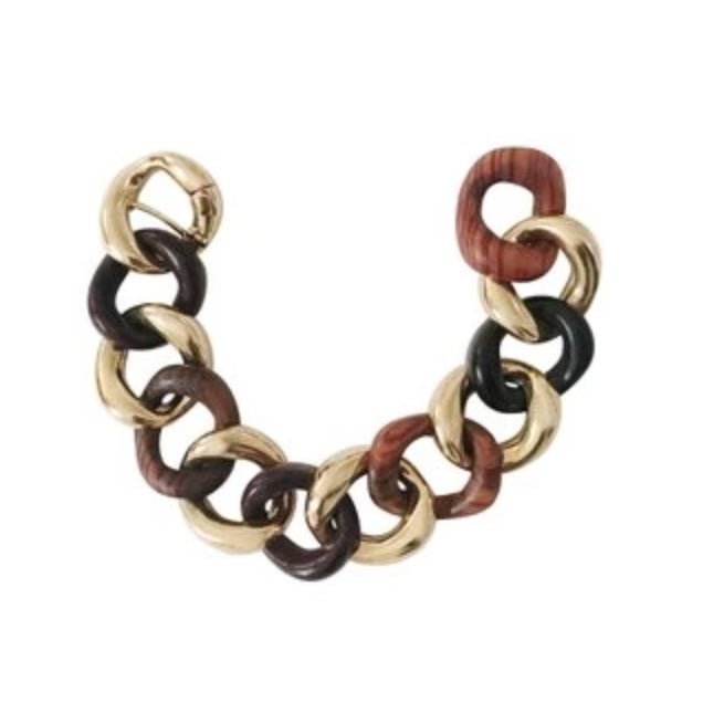 Contemporary Christina Addison Tiger's Eye Gold Link Bracelet For Sale - Image 3 of 12