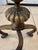 Antique Solid Brass Fireplace Andirons/ Firedogs Pair (2) For Sale - Image 9 of 12