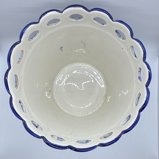 1970s Portuguese Hand Painted Planter Pot For Sale In Pittsburgh - Image 6 of 7