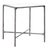 Jessa Metal Square End Table in Silver with Glass Top For Sale In Philadelphia - Image 6 of 7