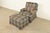 An exceptional English Country style plaid upholstered lounge chair with ottoman In the manner of Ralph Lauren By Harden...