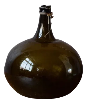 Dame Jeanne in Brown Blown Glass