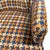 Set of 4 Vintage Mid-Century Modern Club Chairs — Houndstooth Plaid on Casters For Sale - Image 9 of 10